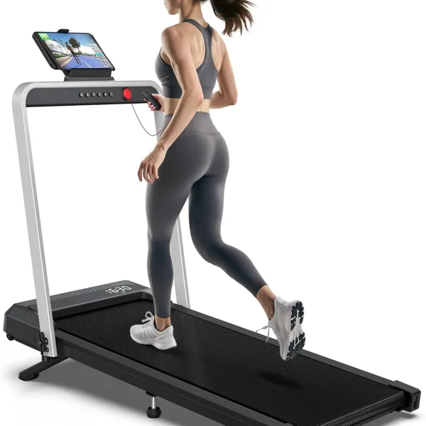 Compact Treadmill with Handle Bar and 10% Incline